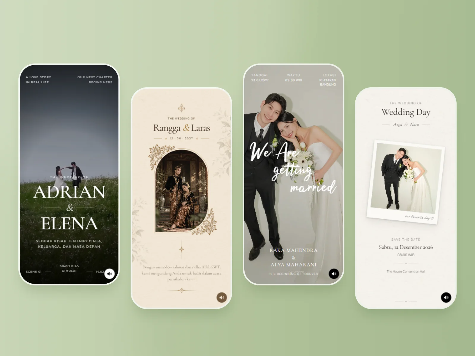 Harie Digital Invitation theme collection